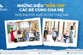 Những điều "Đốn tim" các bé và cha mẹ tại Hội thảo và Xét tuyển trực tiếp Lớp 1 BMS