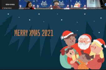 HỌC SINH BAN MAI ĐÓN GIÁNG SINH ONLINE: GIAO LƯU VĂN HOÁ THỜI 4.0