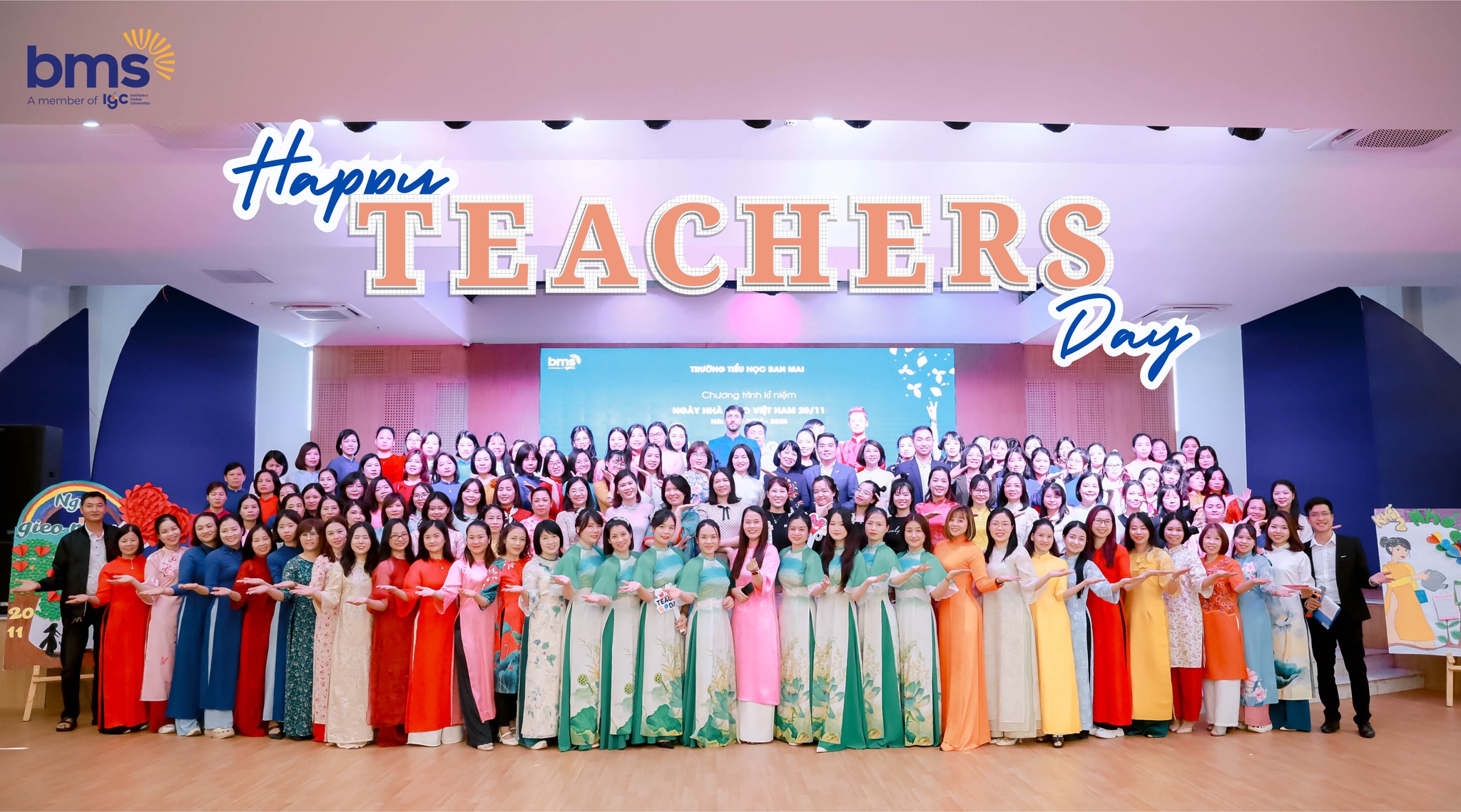 “Dạy học bằng trái tim – Tỏa sáng bằng trí tuệ” Ngày hội tri ân Ngày Nhà giáo Việt Nam 20/11 tại Trường Tiểu học Ban Mai